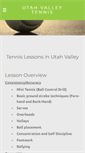 Mobile Screenshot of mbtennislessons.com